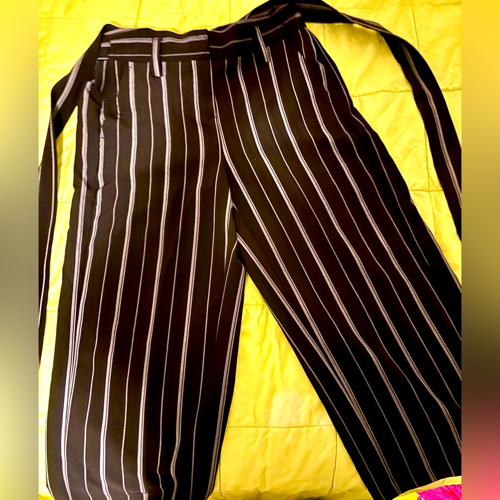 Wide Leg Pant with Sash Belt